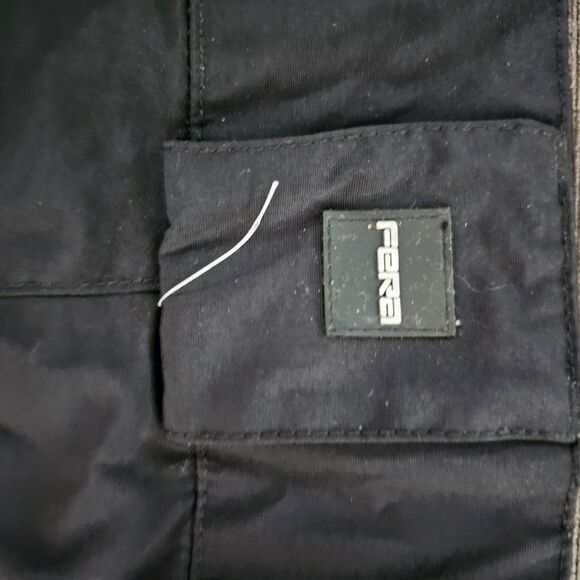 Fera Men's Black Fully Lined Zip Pockets Belted Snow Pants Size 32 - Picture 10 of 10